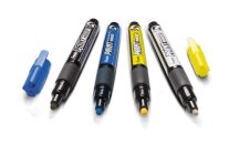 Pentel lakkmarker kerek hegyű 2,0 mm - 4 db-os szett: fekete, kék, sárga, fehér