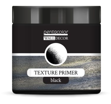 Pentart WallDecor Texturáló alapozó 500 ml fekete