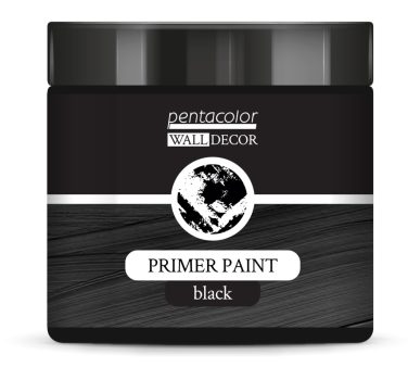 Pentart WallDecor Alapozó festék 500 ml fekete