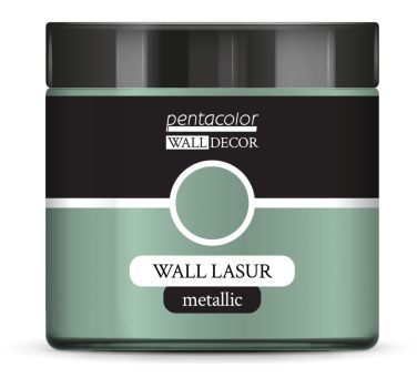 Pentart WallDecor Fallazúr metál 500 ml zöld-ezüst