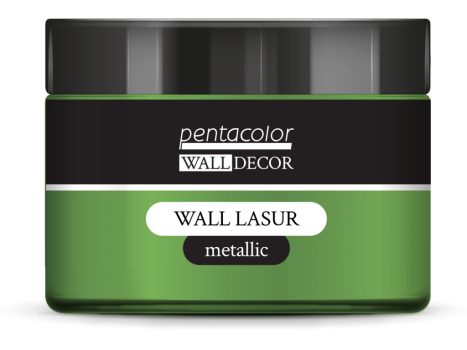 Pentart WallDecor Fallazúr metál 150 ml zöld-arany