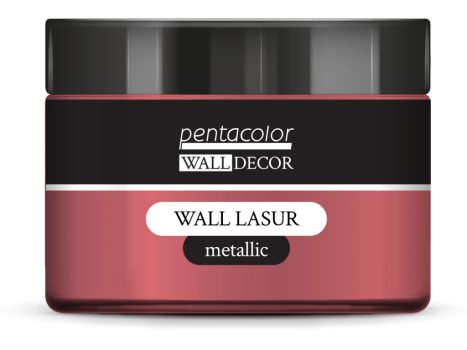 Pentart WallDecor Fallazúr metál 150 ml gyöngyházrózsaszín