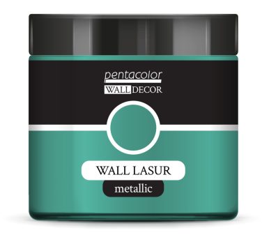 Pentart WallDecor Fallazúr metál 500 ml kék-arany
