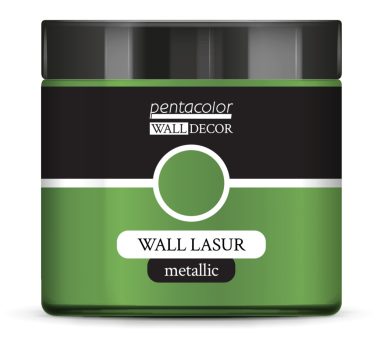 Pentart WallDecor Fallazúr metál 500 ml zöld-arany