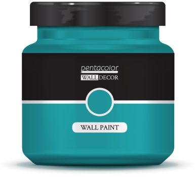 Pentart WallDecor Falfesték, Selyemfényű - 1000 ml Azúr tenger