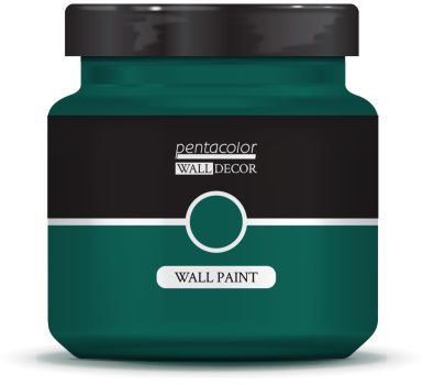 Pentart WallDecor Falfesték, Selyemfényű - 1000 ml Smaragdzöld