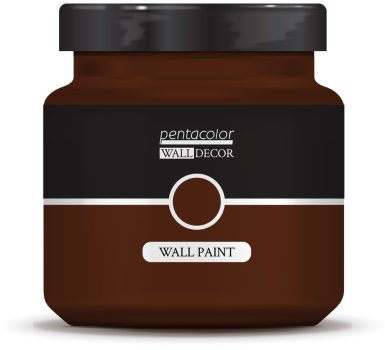 Pentart WallDecor Falfesték, Selyemfényű - 1000 ml Rozsdabarna