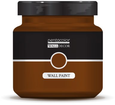 Pentart WallDecor Falfesték, Selyemfényű - 1000 ml Világosrozsda