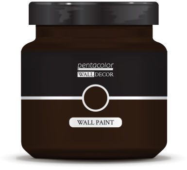 Pentart WallDecor Falfesték, Selyemfényű - 1000 ml Trüffelbarna