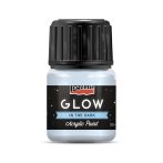 GLOW sötétben világító akrilfesték 30 ml kékesfehér