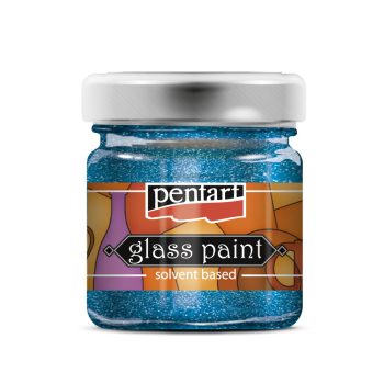 Pentart Üvegfesték 30 ml  - Csillogó kék - Megszűnt