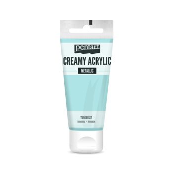 Pentart Krémes akrilfesték metál 60 ml Turquoise