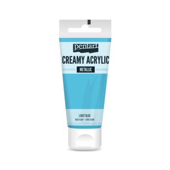 Pentart Krémes akrilfesték metál 60 ml Light Blue