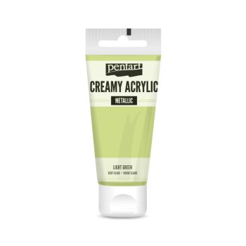 Pentart Krémes akrilfesték metál 60 ml Light Green