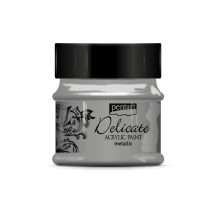 Pentart Delicate metál 50 ml antikezüst