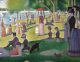 Kifestő készlet vászonra, akrilfesték, ecset, felnőtteknek - 23x31 cm - Georges Seurat: Vasárnap