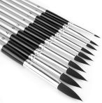 Soft Grip ecset - Legyező ecset, Black Taklon szőrrel - 4-es méret Soft Grip ecset - Legyező ecset, Black Taklon szőrrel - 4-es méret