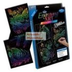   Képkarcoló készlet 3 az 1-ben - Szivárványos képkarcolók - 3 különböző állatos motívum