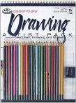   Rajzkészlet színes ceruzákkal - 23x30,5cm - 26 részes készlet