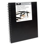   Vázlatköyv - Fekete spirálkötéses vázlatkönyv - Royal SketchBook A3