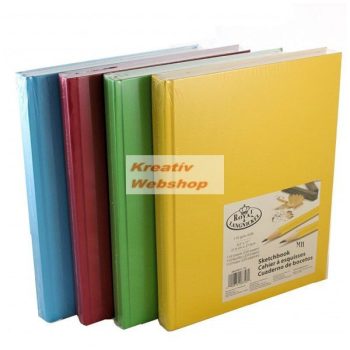 Vázlattömb Display készlet - Royal SketchBook A4 - élénk színes keménykötéses vázlatkönyv - 8 db