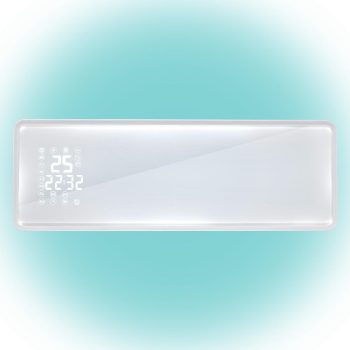 HOME Smart fali ventilátoros fűtőtest üveg előlappal