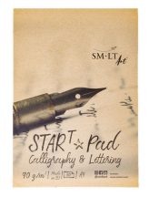   Kalligráfia tömb, Vonalazott - SMLT Start Pad, Calligraphia & Lettering, 90gr 30 lapos A5