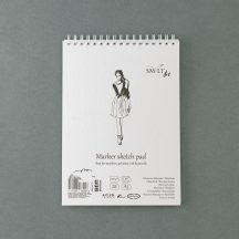   Markertömb - SMLT Marker Sketch Pad, spirálos, 100gr 40 lapos A5