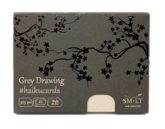   Szürke kártyák dobozban - SMLT Gray haikucards - 325gr, 22 lapos, 14,7x10,6cm