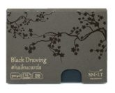   Fekete kártyák dobozban - SMLT Black haikucards - 300gr, 24 lapos, 14,7x10,6cm