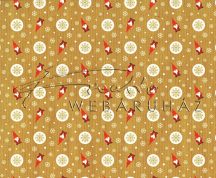 Kartonpapír - Karácsony ünnepe Mikulás kerti törpe + hópehely mintás Karton, 300g, 1 lap