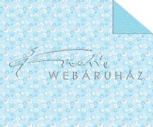   Kétoldalas mintás karton - Babaváró, kék Csiga-biga mintás karton, 1 lap