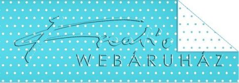 Happy Papír kétoldalas - Pöttyös, világoskék karton, 29,5x20cm, 1 lap