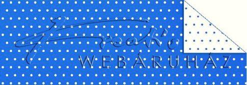Happy Papír kétoldalas - Pöttyös, kék karton, 29,5x20cm, 1 lap