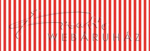 Happy Papír kétoldalas - Piros, csíkos karton, 29,5x20cm, 1 lap