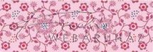   Kartonpapír - Apró rózsaszín virág mintás karton, 1 lap