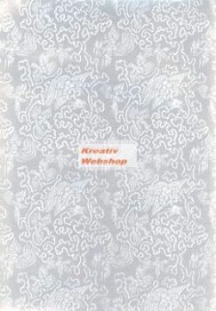 Holografikus kartonpapír - Ezüst fantázia mintával, 20x30 cm, 1 lap
