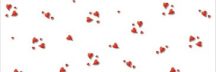   Kartonpapír - "Szenvedély" Apró piros szívek mintás karton, 29,5x20cm, 1 lap