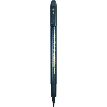 Zebra Ecsetfilc - Vékony - Szürke tolltest, fekete tinta