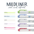   Zebra Mildliner Szövegkiemelő Szett - Cool & Refined - 5 db-os készlet