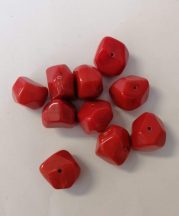 Piros Akril Kő gyöngy (nagy)