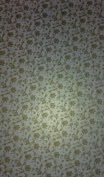 Design papír - Óarany virág mintás fehér iridescent