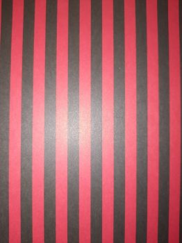 Kartonpapír - Piros-Fekete csíkos Hypnotikus karton, 29,5x20cm, 1 lap