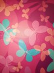 Transzparens papír - Pink színű, retro pillangó