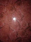 Domborított papír - Piros rózsa mintás