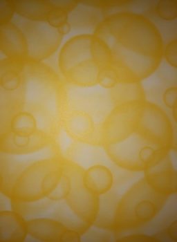 Transzparens papír - Buborékos, sárga színű
